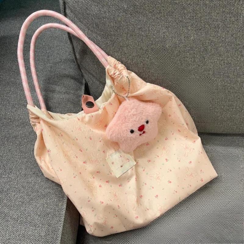 Lady Fashion Shoulder Bags New Cartoon Canvas Bag Small Fresh Korean Style Leisure Versatile High Capacity Women's Tote Bag