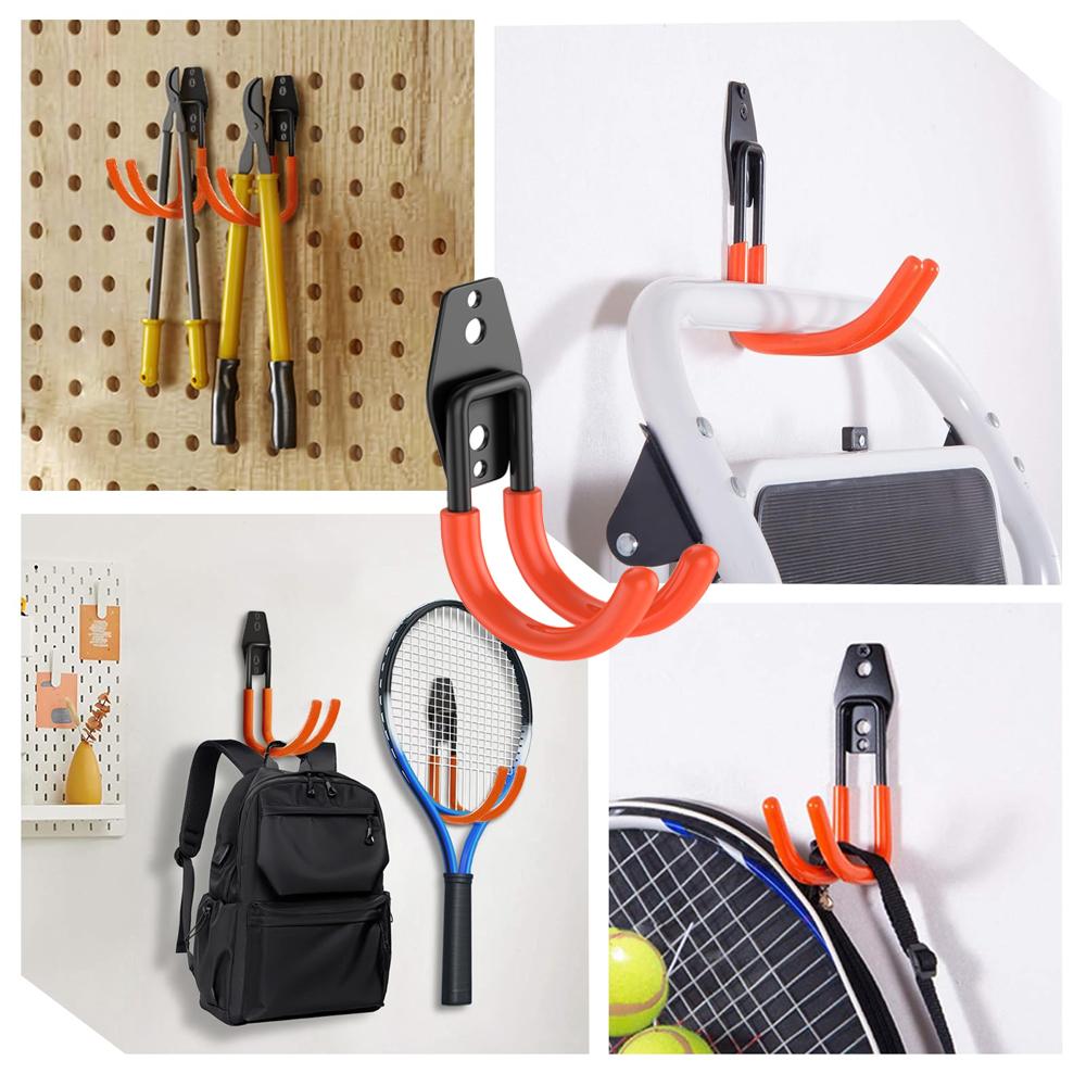 Heavy Duty Wall Mounted Garage Hook for Tools, Bikes, Ladders & More