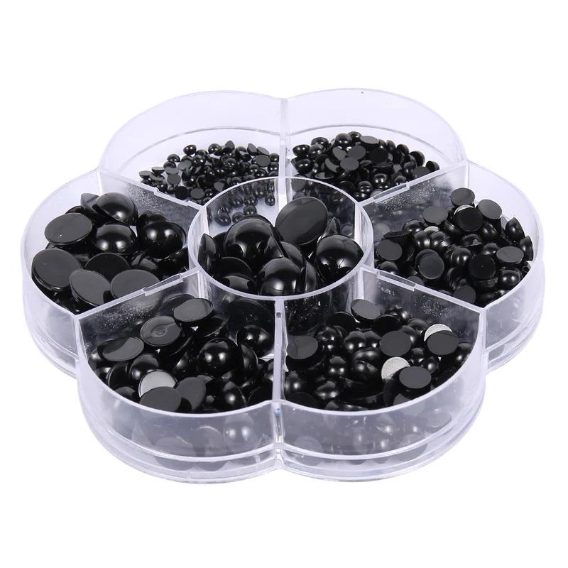 500Pcs Doll Making Eyes 3-12mm Reusable Plastic Button Crafts Safety Eyes for Bear Soft Toy Stuffed Animal Doll DIY Accessories