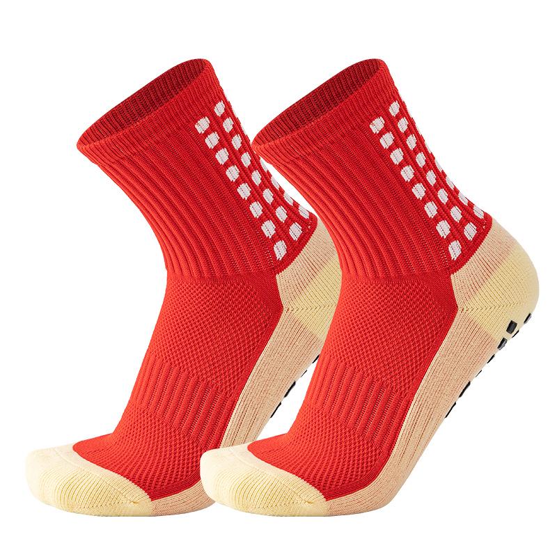 Unisex rutschfeste Sportsocken bis zur Wade mit Gel-Grip & gepolsterter Sohle - Atmungsaktiv für Yoga & Fußball
