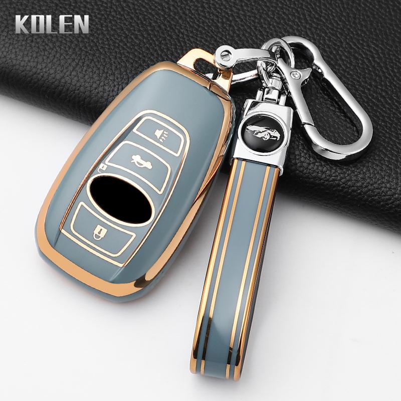 Fashion Tpu Car Key Case Cover For Subaru Brz Wrx Xv Ascent Forester Outback Impreza Legacy Protected Keychain Shell Accessories