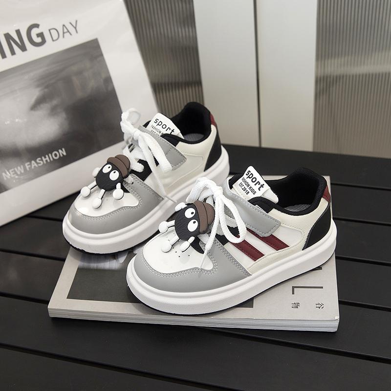 Boys Girls Casual Shoes Non-slip Toes Capped Kids Running Shoes Soft Sole Hook&loop 2025 New Fashion Children Running Shoes