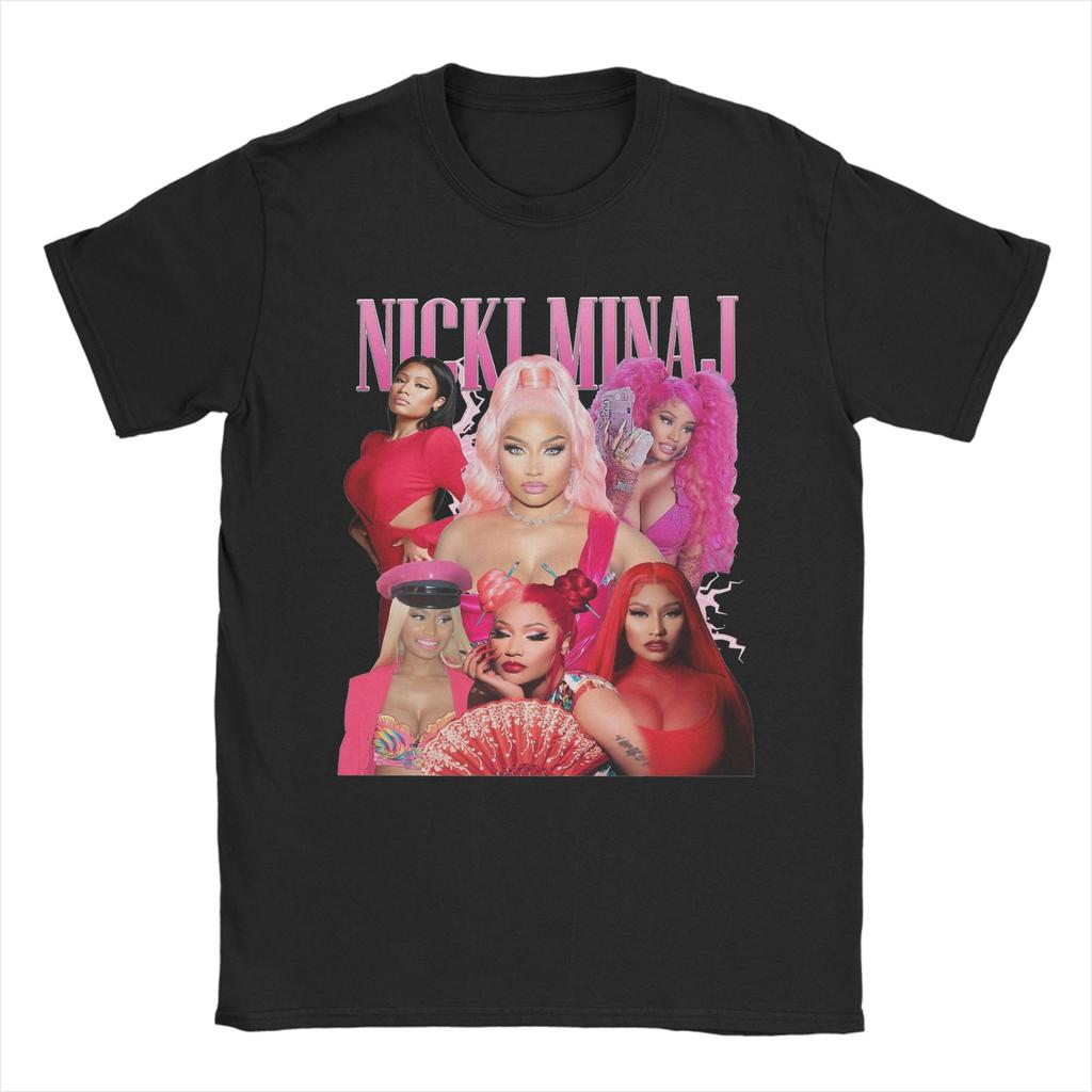 Nicki Minaj Queen of Rap T Shirts Rapper Singer Music Pure Cotton Clothes Funny Short Sleeve Round Neck Tees Printed TShirt