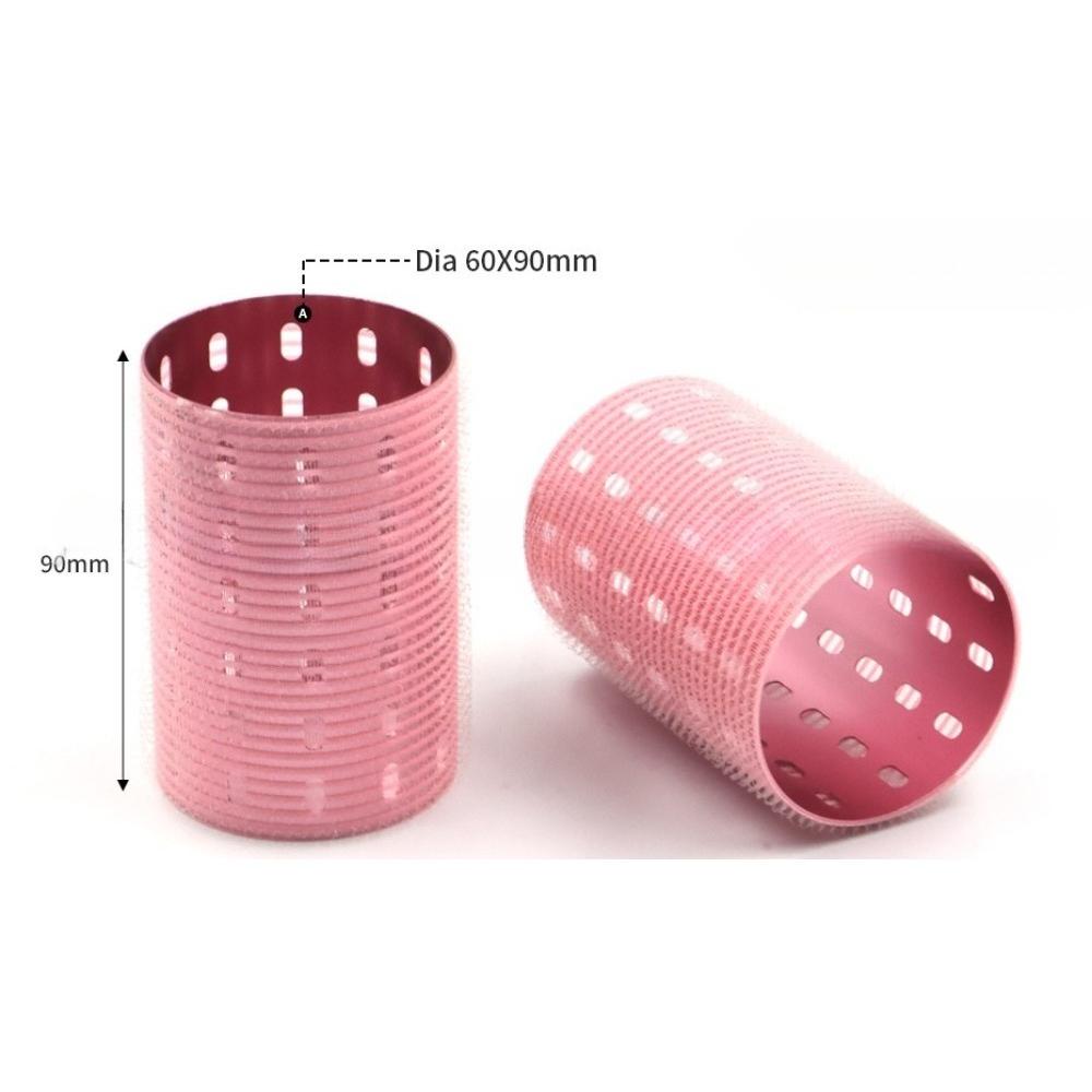 6*9cm Rullo per Capelli Autoadesivo con Nucleo in Alluminio Gancio e Anello in Puro Nylon Autocinghiante Strumenti per Styling a Caldo Termico per Volume