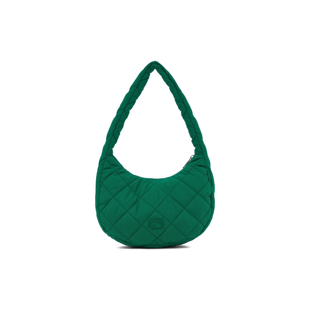 New MLB Polyester Cloud Bag Dumpling Bag Shoulder Bag Handbag Shoulder Bag Women's Green 3ABQM0936-07GNL