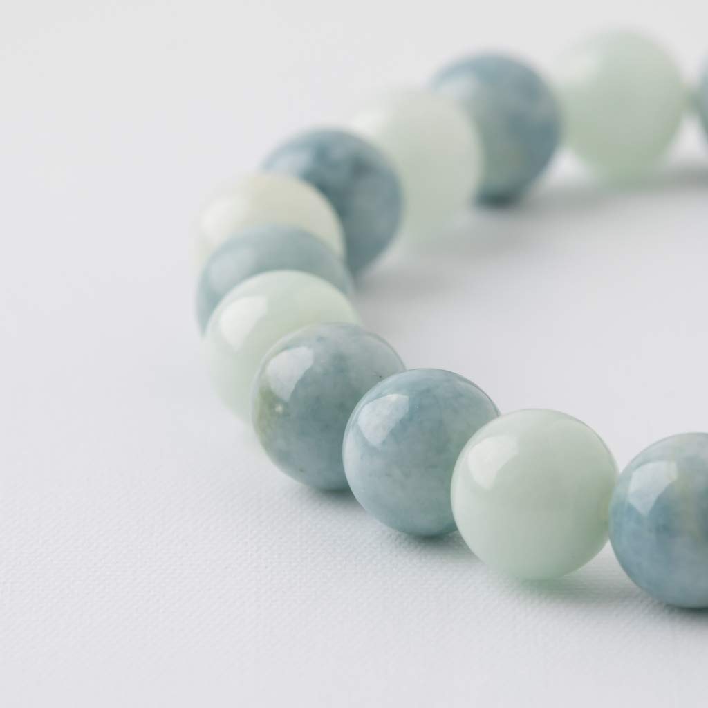 15cm Itoigawa Natural Jadeite Blue Japanese National Jomon Power Stone Jadeite Workshop Special Paulownia Wood Quality Guarantee BR0254 (8mm Beads,