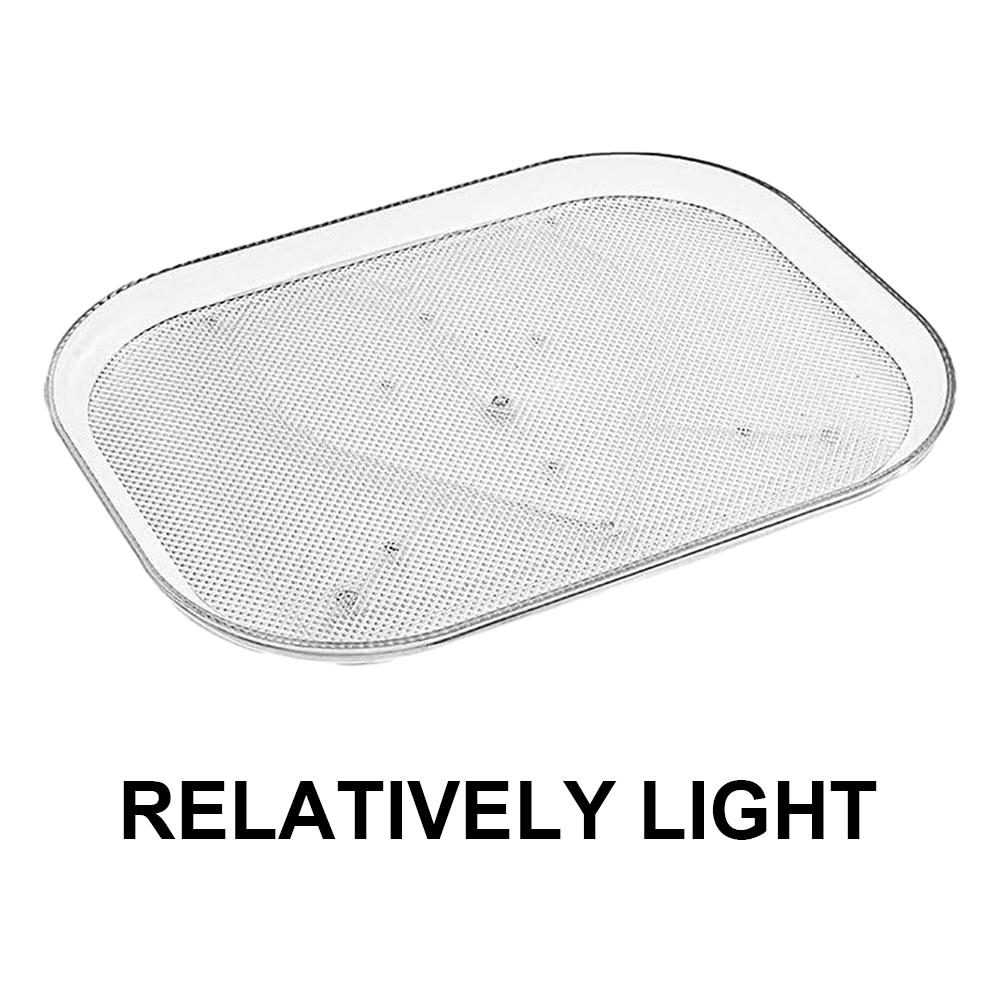 Fridge Turntable Organizer 360 Rotating Rectangle Storage Rack For Kitchen Refrigerator Turntable Rack Transparent Storage Tray