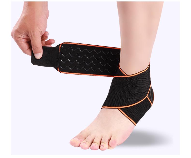 Unisex Black Ankle Support: Breathable, Lightweight Compression Wrap for Fitness & Anti-Sprain Protection