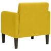 Armchair with Armrests Yellow 54 Cm Velvet