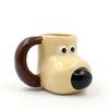 1pc 3D Cartoon Dog Ceramic Mug Coffee Mug Fun Novelty Mug Breakfast Milk Cup Microwave-safe Drinkware Gift for Children Friends