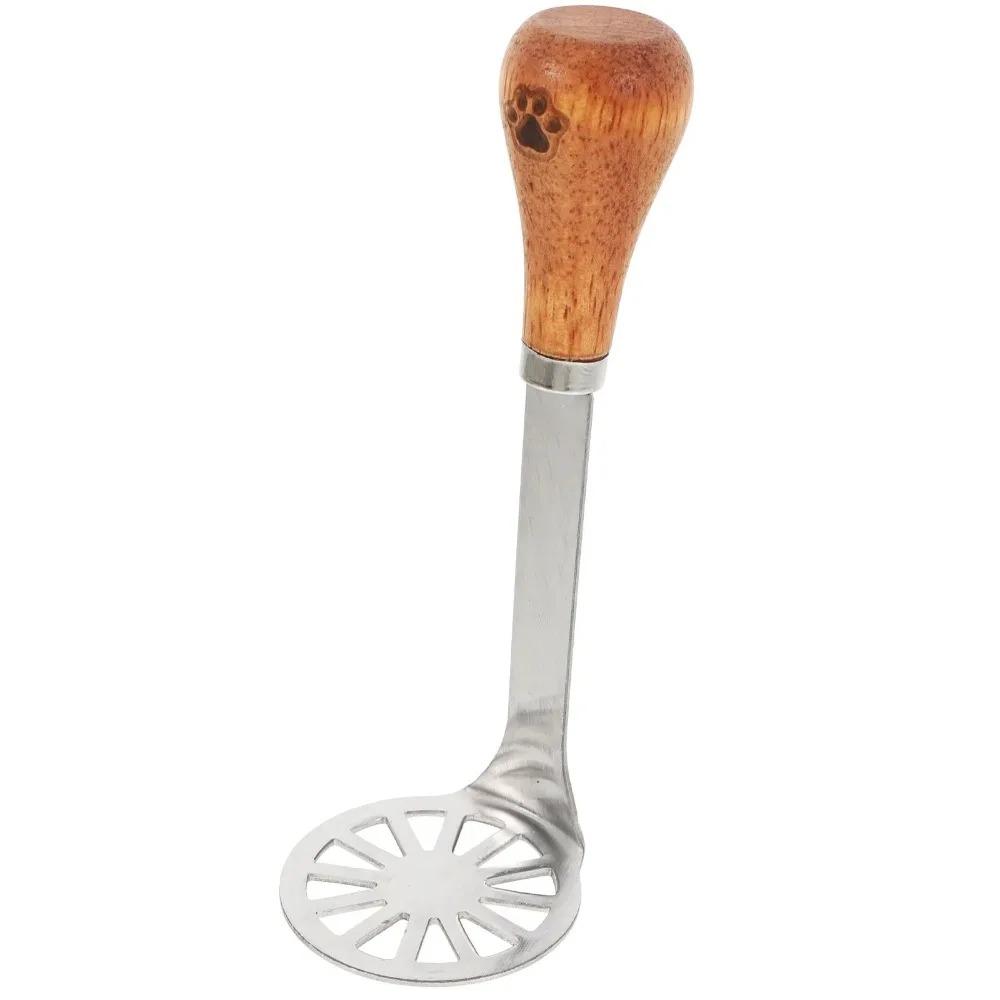 

Мини-картофеледавилка из нержавеющей стали с рисунком в виде медвежьей лапы. Простой в использовании кухонный гаджет для приготовления картофельного пюре и гуакамоле. Round коричневый