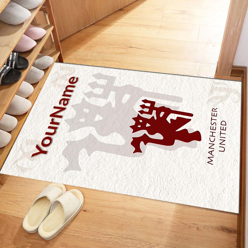 Manchester Personalized Name Carpet Perfect for Study room Dining Room Decorate room Game Room Anti-slip Rug Office home decor
