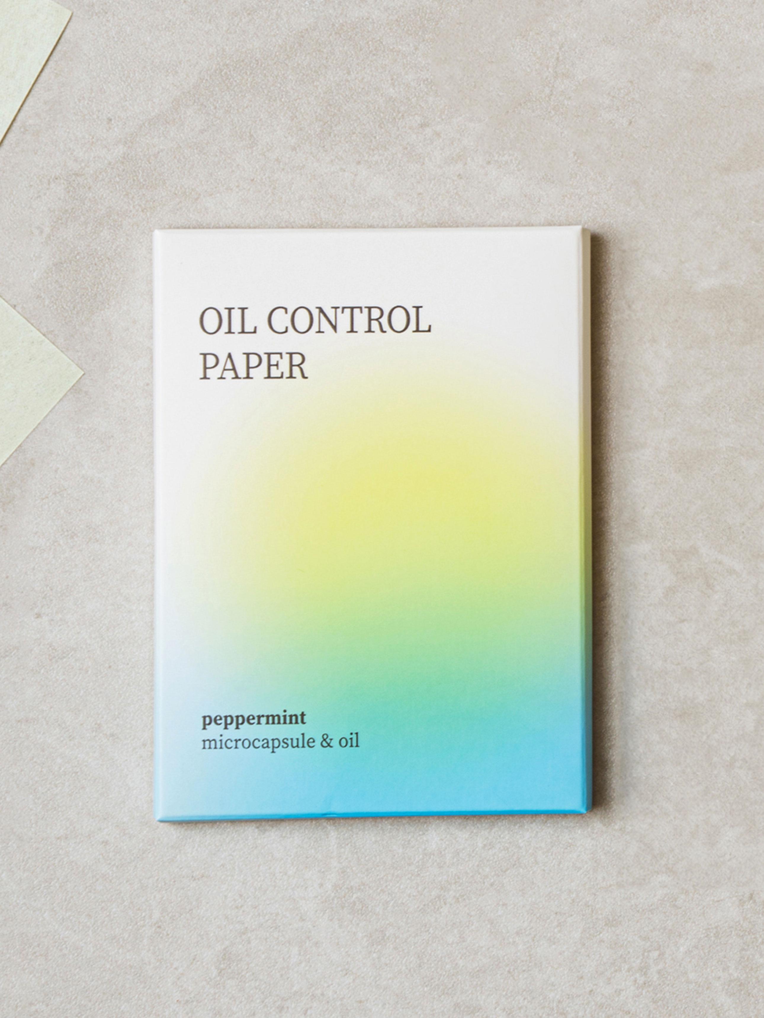 Mint Capsule Oil Blotting Paper 80 Sheets 1ea