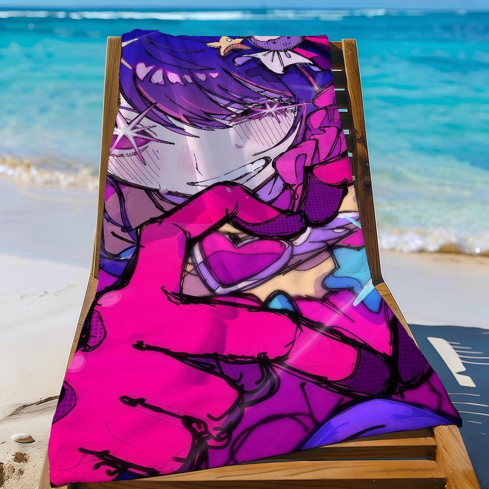 Popular Anime O-Oshi N-No K-KoS Towel Sports Quick Dry Travel Camping Gear Sandproof Soft Light Large Beach Towel