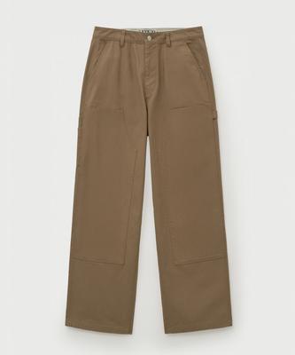 Seteo Double Knee Carpenter Pants Beige