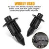 30/50/100PCS 6mm Black Plastic Rivet Vent Wiper Cover Clip Fixed Screw Clip Deflector Plastic Piercing Nail Fastener Auto Parts