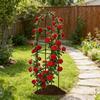 Garden Trellis for Climbing Plants Adjustable Height Vertical Stand Frame Holder Metal Garden Trellis for Balcony House Outside