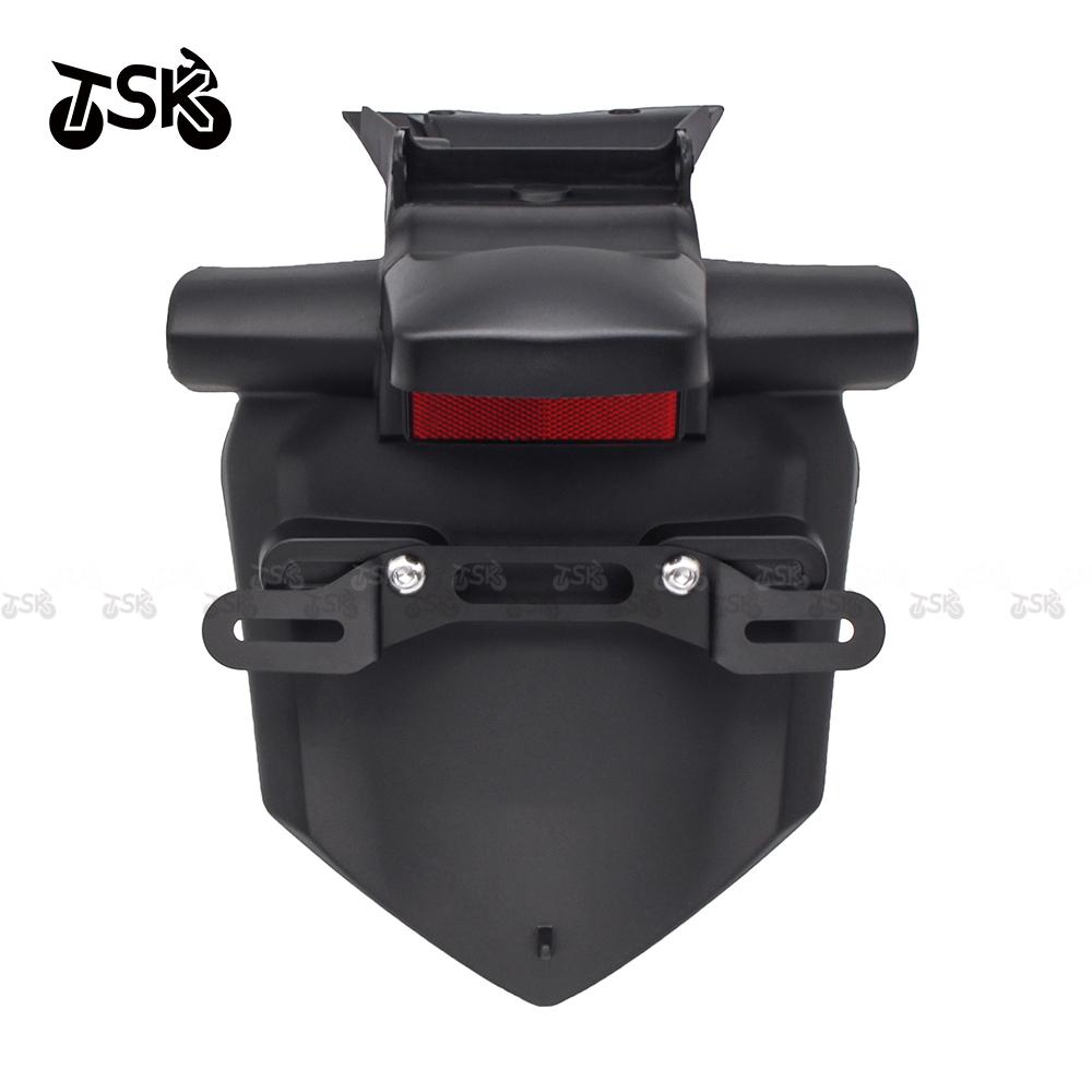 Motorcycle Rear Tire Fender Fit for Yamaha FZ6 2004 - 2009 FZ6N S 2005 2006 2007 2008 License Number Plate Light Frame Holder