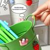 High-capacity Pen Container Iron Stationery Storage Box Makeup Brush Storage Bucket  For Desk