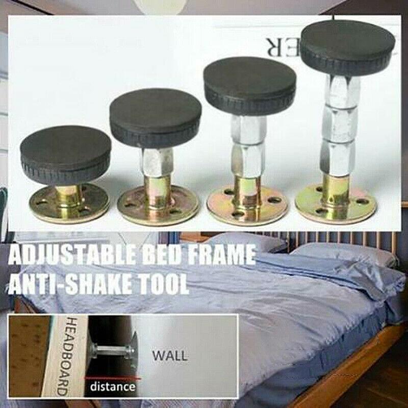 33-44mm Rebecca Adjustable Bed Fasteners Threaded Bed Frame Anti-Shake Tool Telescopic Support for Room Wall Three Size 4Pack