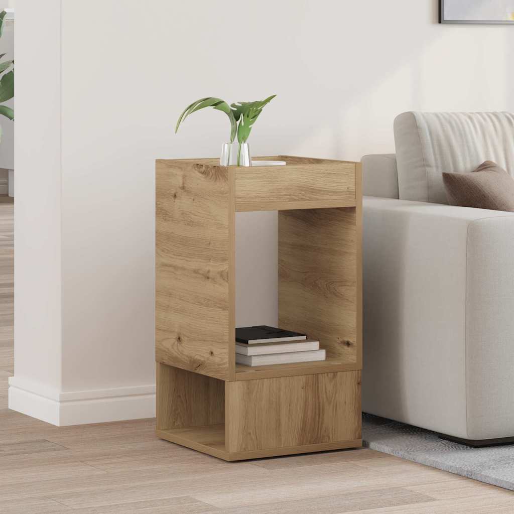 Side Table Artisan Oak 30 x 30 x 56 cm Particleboard
