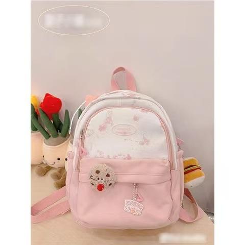 Schoolbag Japanese ins wind soft girl cute girl backpack small, college student lightweight mommy bag backpack small schoolbag female