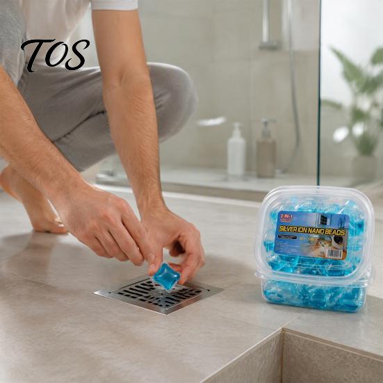 Perle Idrosolubili per Scarichi 30/50 Pezzi Perle Deodoranti, Capsule Rinfrescanti Idrosolubili, Eliminatore di Odori per Bagno Lavandino Cucina, Bagno,
