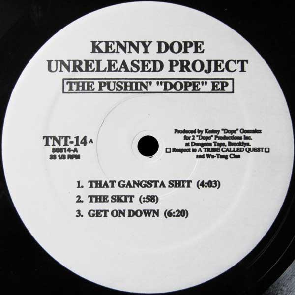 12inch Record KENNY DOPE Pushin Dope EP TNT14 TNT Records 2002 US Rap HipHopRB Used