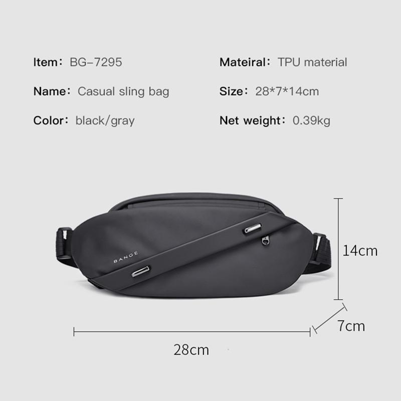 Big Capacity Water-Repellent Multifunction Crossbody Bag Men Shoulder Bag Male Sling Chest Bags For Waist Belt Matching