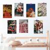 10×15CM 10PCS Complete the Flowering Period Poster Stickers Coffee Laptop LuggageLiving Wall Card Background Sticker