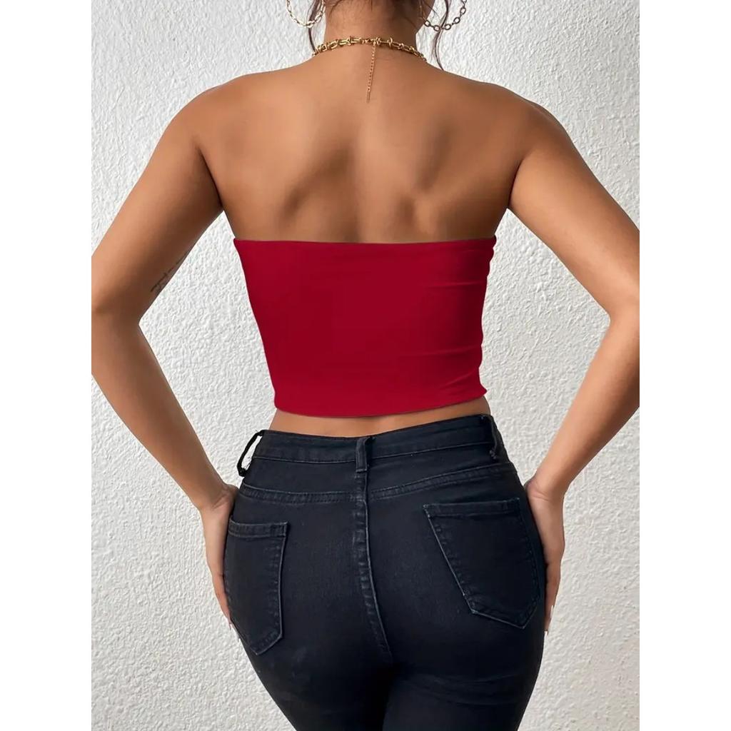 Damen Einfarbiger Alltäglicher Casual BH, Stoßfester und Anti-Hänge-BH, Ohne Stahlbügel, Damen Brustwickel, Geeignet zum Tragen zu jeder Jahreszeit