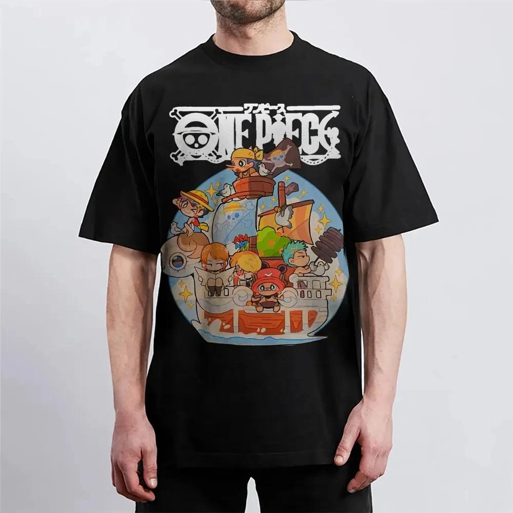 

2026 New One Piece Mens and Womens Tshirts Monkey D Luffys Anime Simple Tshirts New ShortSleeved S разноцветный