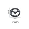 LGIY9 Automobilio priekinės grotelės ženklelis bagažinės emblema Mazda 3 Axela Atenza 17-20 anglies pluošto priekinės galinės kėbulo lipduko aksesuarai