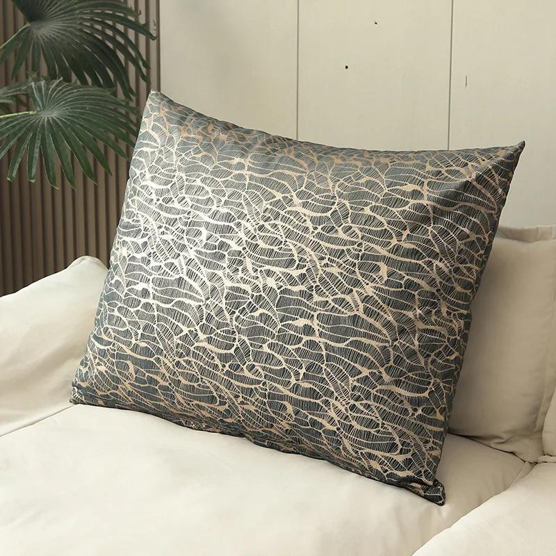 55/60/70/80CM Peach velvet Large Square Pillowcase Coffee Sofa Back Huge Cushion Cover Washable Living Room Bedroom Pillow Cases