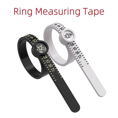 Ring Ruler Ring Measuring Tape Ring Measuring Tool Annular Coil Finger Size Filter with Magnifying Glass