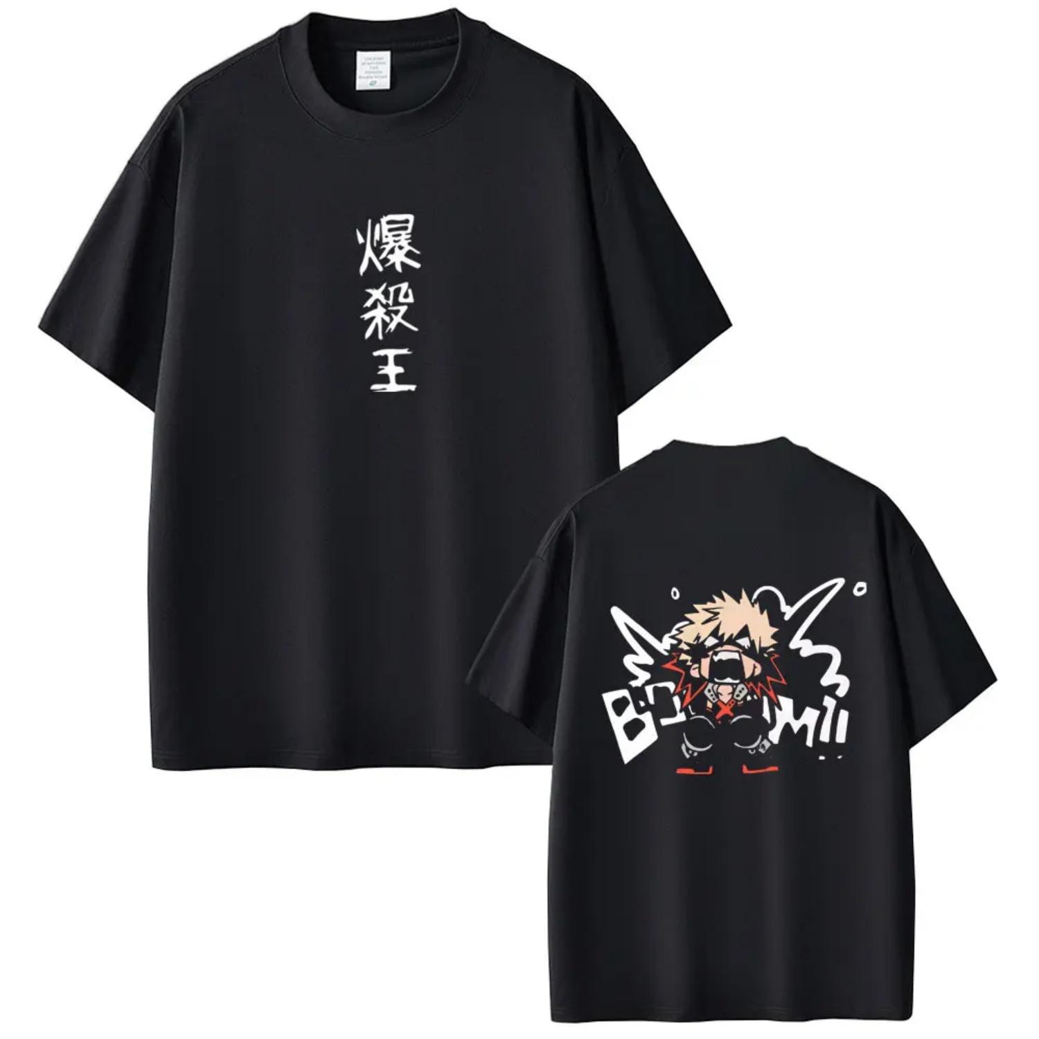 

Hot Sale Anime My Hero Academia Bakugou Katsuki Graphic T-shirt Men Women Casual Soft Cotton Y2K T-shirt Male Manga Funny Tees S разноцветный