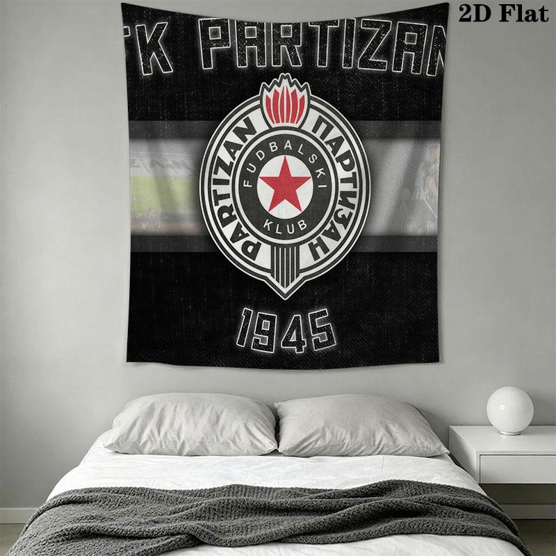 Partizan KK logo Wall Hanging Printed Fabric Blanket Decorative Tapestries for Bedroom Living Room Home Decor