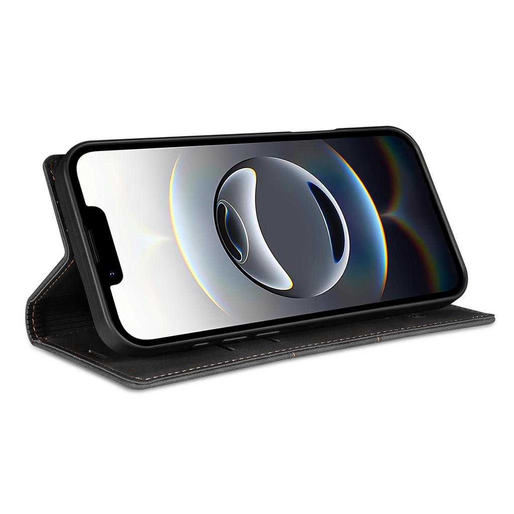 Für iPhone 16e Brieftaschen-Hülle Magnetverschluss Leder Handyhülle