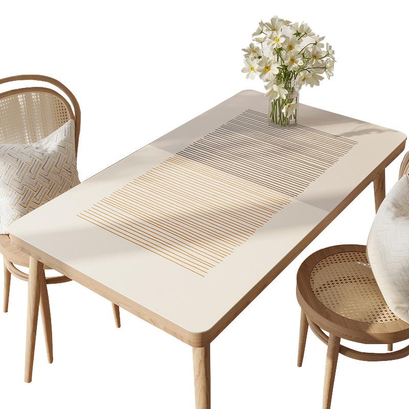 Modern Simple Pvc Waterproof, Oil-Proof And Anti-Scalding Leave-In Table Mat Leather Tablecloth Dining Table Mat Coffee Table Mat