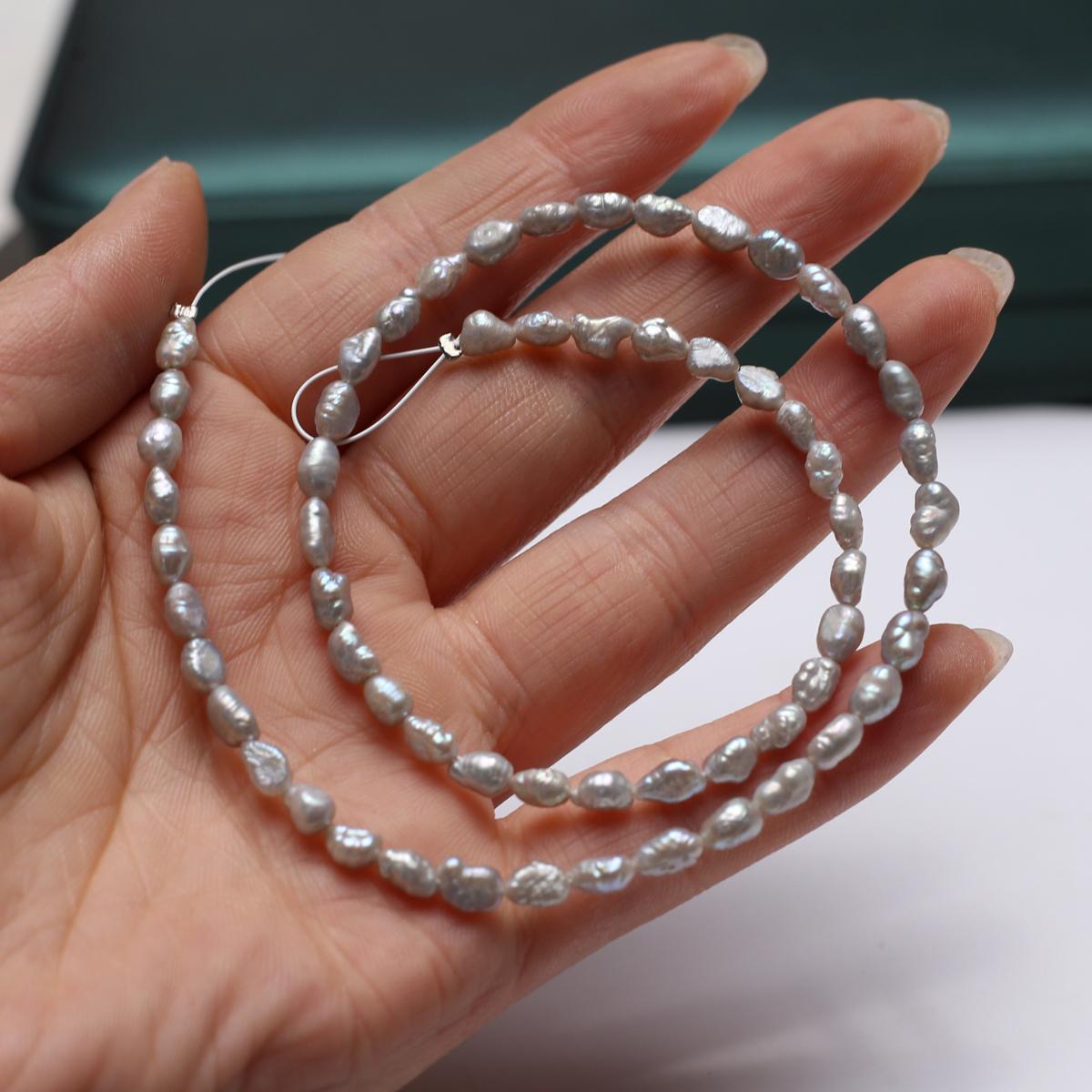 

1 нить, модные двухсторонние бусины 3-4 мм, серый искусственный жемчуг для самостоятельного изготовления ожерелий, браслетов, браслетов на ногу, аксессуаров, изготовления ювелирных изделий, свадебных подарков, поделок 36 см 1String-3-4mm/36cm серый