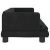 VidaXL Canapé pour enfants noir 80x45x30 cm velours 3196309