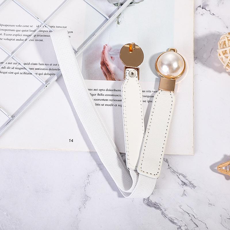 2022 Korean Alloy Buckle Women's Elastic Waist Fashion Belt