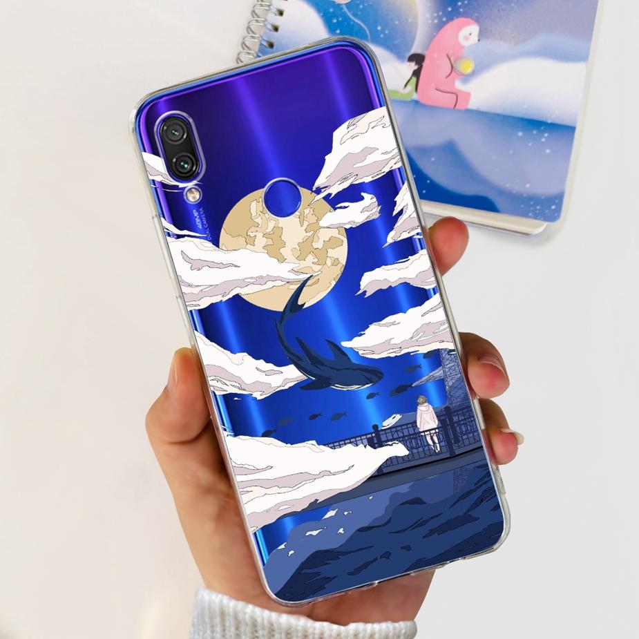 For Xiaomi Redmi Note 7 Pro Case Redmi7 Cute Panda Painted Cover Clear Silicone Soft TPU Phone Case For Redmi 7 Note7 Pro Bumper