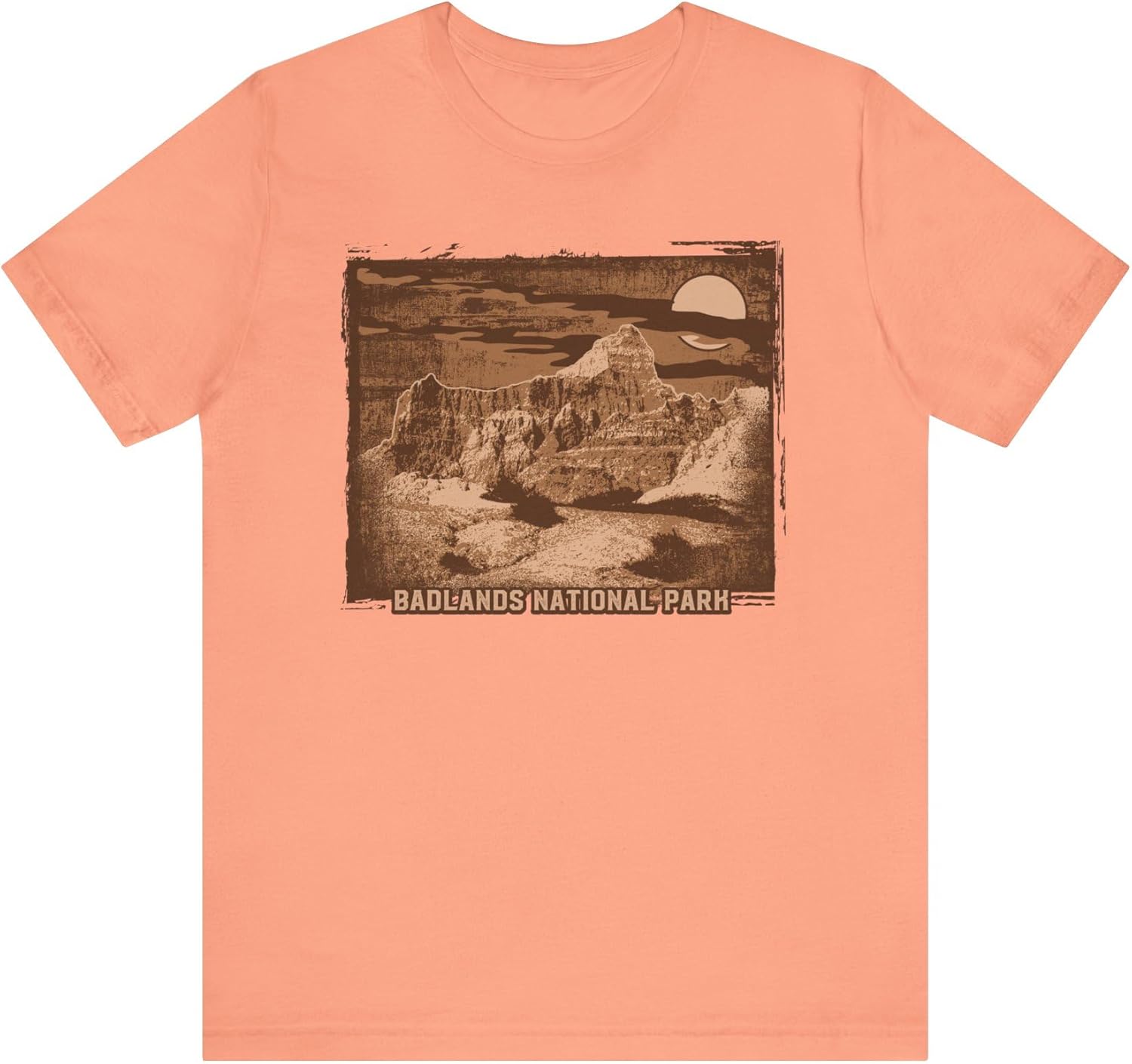 

Badlands Retro Poster Graphic Design Tee, Badlands Shirt, Vintage Tees, Art Design T-Shirt, Graphic Tee, Retro Art Shirts Sunset S разноцветный