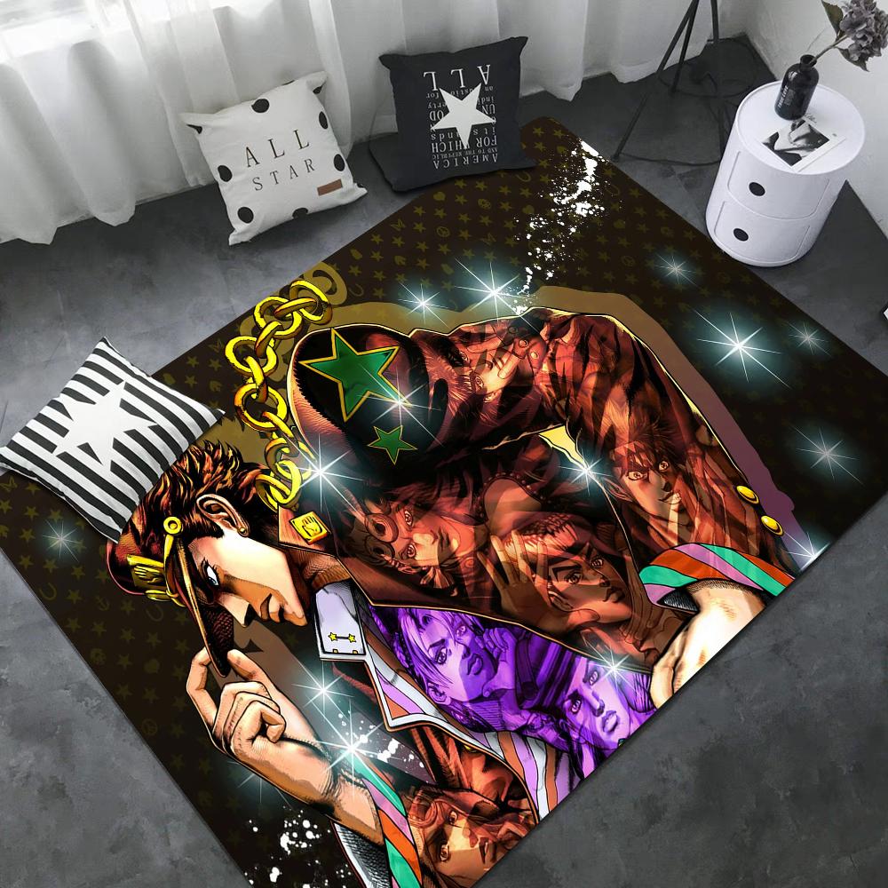 Carpet JoJo S Bizarre Adventure Door Mat Kids Room Bedroom Decoration Balcony Anti-Slip Doormat Living Room Household Carpets