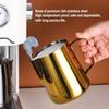 Mit Skala Milchkännchen 350 ml Fassungsvermögen Latte Art Kännchen Kaffeezubereitung