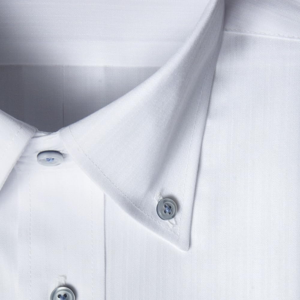 Flex Japan SEA BREEZE Men's Long Sleeve Shirt, 50% Cotton, 50% Polyester, Shape-Retaining, Cool-Touch Regular Fit