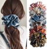 Simple Scrunchie with Pearlescent Finish, Elegant Hair Tie, Ponytail Scrunchie, High-End Hair Accessory