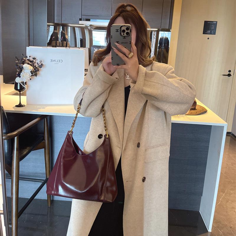 2025 New Autumn Winter Tote Bag Crossbody Women's Bag Large Capacity Vintage Commuter Bag Single Shoulder Underarm Bag Handbag