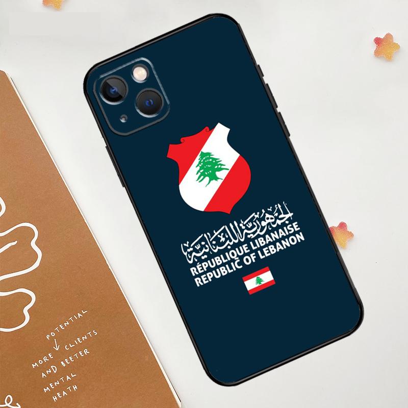 Lebanese Lebanon Flag Case For Apple iPhone 16 15 14 13 11 12 Pro Max Mini XR 15 16 Plus 16e Protective Cover